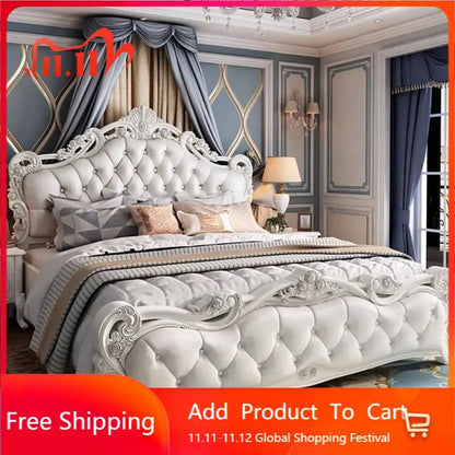 Multifunktionales Doppelbett mit Stauraum, europäisches minimalistisches Camping-Zubehörbett, luxuriöse moderne Camas De Dormitorio-Möbel