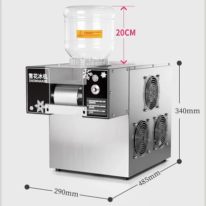 3L Snow Ice Maker Shaver Europe Snowflake Electric Ice Cube Cream Crushers Machine Korea Bingsu Slush Refrigerator 220/110V 360W.