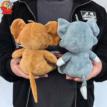 New Classic 19cm Tom and Jerry Plushies - Ideal Gift for Movie Fans and Kids Movie Series Stuffed Animal Collectors.