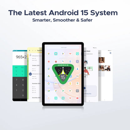 DOOGEE U11 Android 15 Tablet 11 Ultra-clear 90Hz Display 4GB RAM 128GB ROM 8580mAh Battery Dual Speaker Supports Widevine L1.