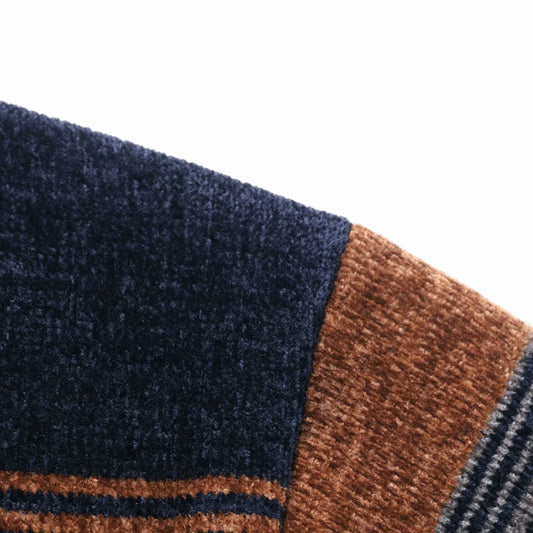 Men's Lapel Knit Pullover Sweater Autumn Winter Thick Warm Tops Casual Polo Collar T-shirt Knitting Polo Sweaters.