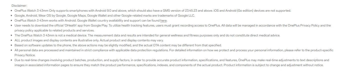 Global Version OnePlus Watch 3 43mm Smartwatch 1.32inches AMOLED Display Up to 60H Battery Life Wear OS by Google GPS NFC