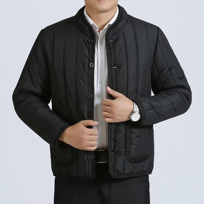 Short Velvet Thickened Labor-insured Cotton Jacket for Men's Winter Top Coat.