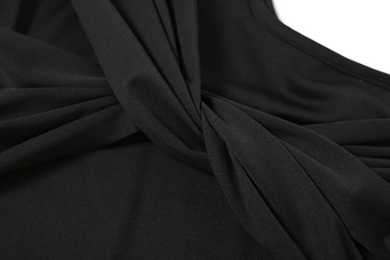 Autumn 2025 Long Sleeve Pullover New Fashion Sexy Spice Girls Crew Neck Single Rotator Sleeve Pleated Slim Bodysuit Women