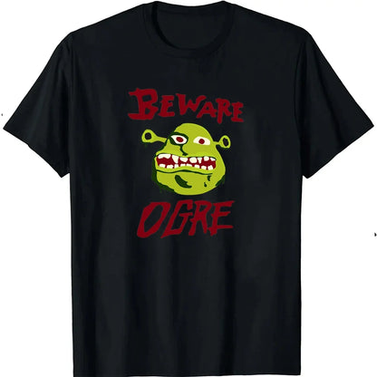 Ogre and The City Shreks Shirt Combine Fun Printed Men's  Women's Short Sleeve T-shirts Summer Fashion Unique Funny hot sale.