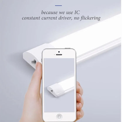 Led Tube Light With Switch Wire 110V 220V 30/50cm Lighting Strip Lamps 10W 20W For  Living Room Bedroom Closet Kitchen Lamp.