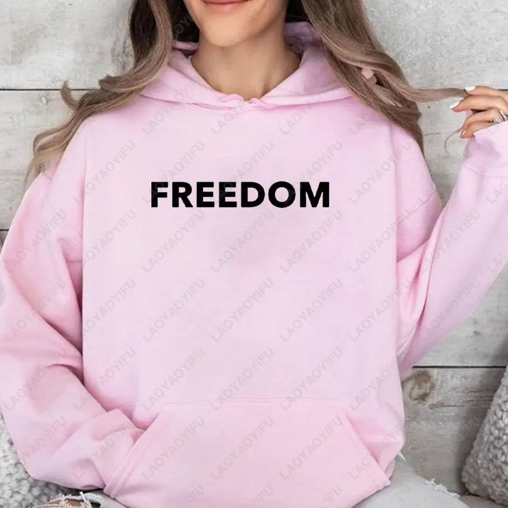 FREEDOM Charlie Kirk Sweatshirt Unisex Free Speech Patriotic Love America Sweatshirt Hoodie Republican Unisex Hooded Sweatshirt.