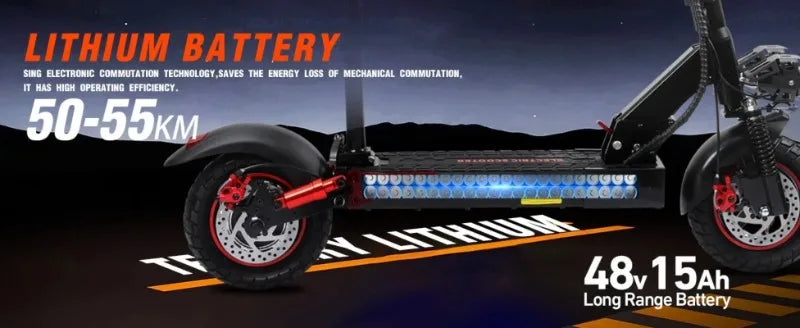 J01 Electric scooter 800W engine 48V15AH lithium battery foldable E-type scooter 10-inch road tires Adult city electric scooter.