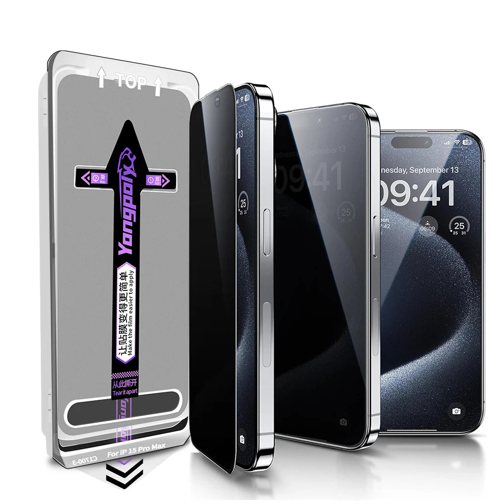 Anti Spy Privacy Full Cover Glass Screen Protector For iPhone 17 Air 16 E 16E 15 Pro Max 14 Plus 13 12 11 Protection Accessories.