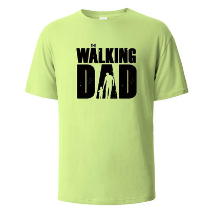 The Walking Dad Funny Street Printed T-Shirts Men Fashion Summer Tshirt Loose Oversized Cotton Short Sleeves Casual Hip Hop Tees.