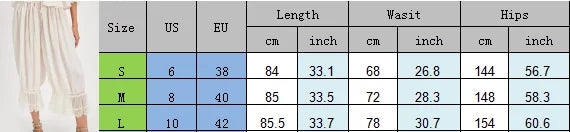 Combhasaki Women's Y2K Loose Fit Bloomers Cropped Pants Drawstring High Waist Floral Lace Patchwork Calf-Length Lantern Trousers.