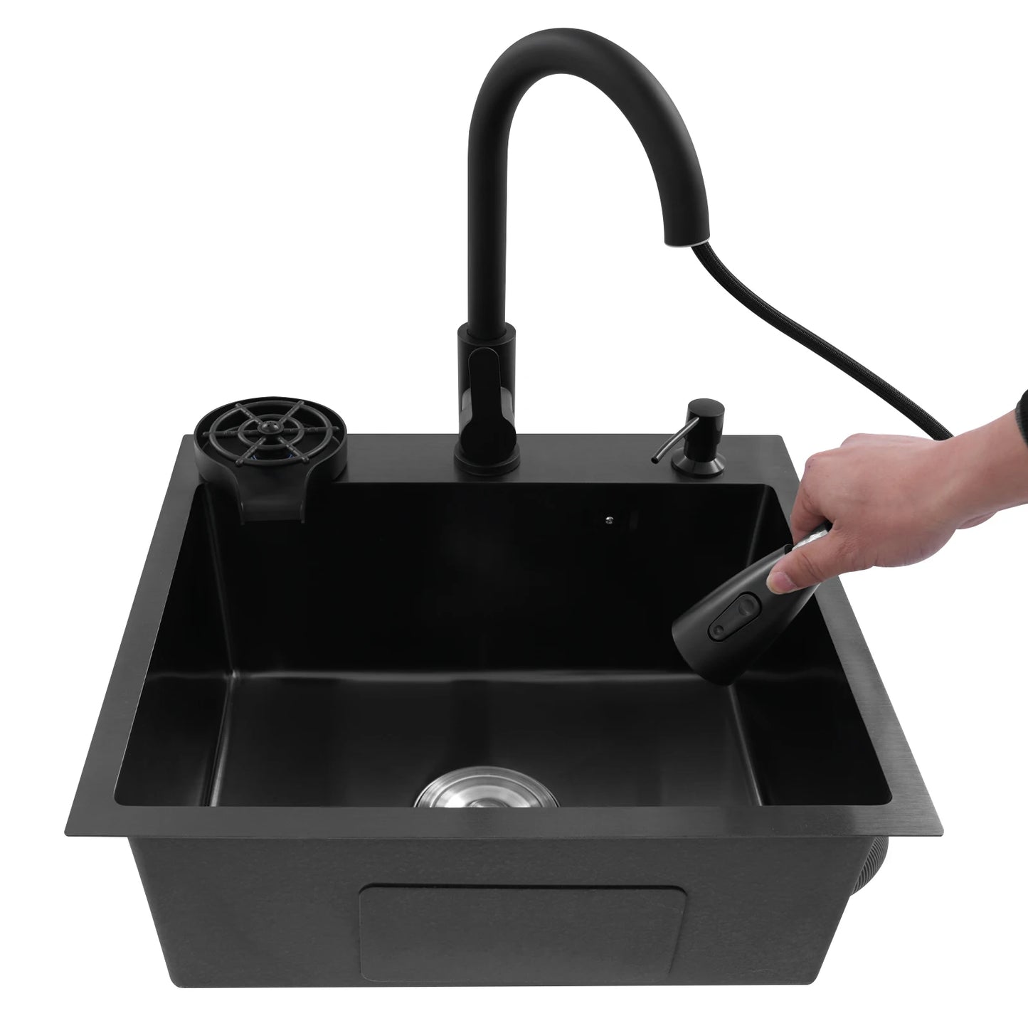 50cm X 40CM Multi-functional Kitchen Sink with Pull-Out Faucet Home Application