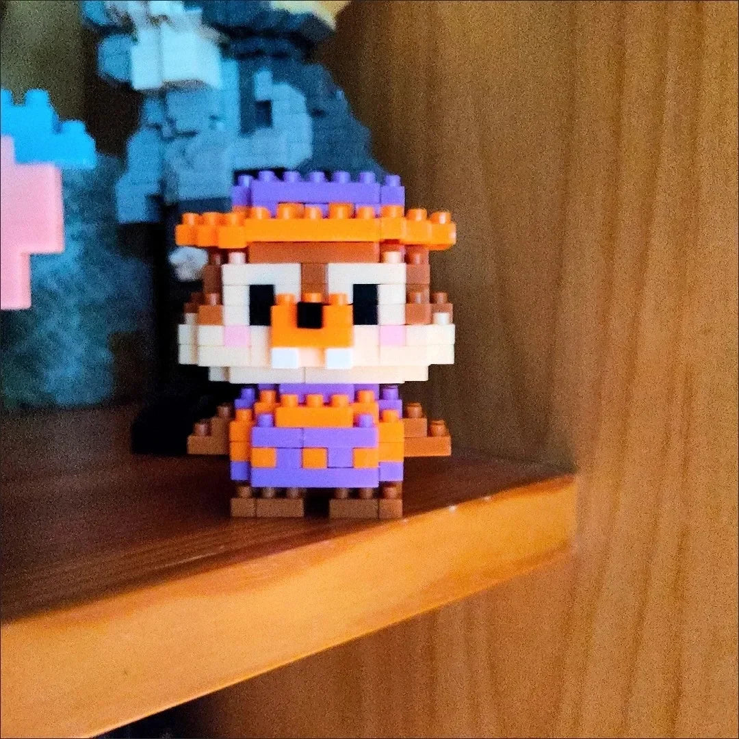 Disney 108 Style Stitch LinaBell Hello Kitty Building Blocks Princess Cartoon Figrues Bricks Children's Assembly Toys Model Gift.