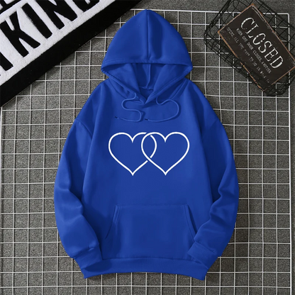 2025, Winter, neuer Damen-Kapuzenpullover, High Street, Unisex-Stil, Doppeltaschen, Sweatshirts, Oberbekleidung, Übergröße, Damenbekleidung CYXX246.