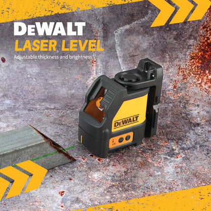 DEWALT DW088CG Laser-Wasserwaage, 2-zeiliges Kreuzlinien-Grünlicht, automatische Nivellierung, hochpräzise horizontale vertikale Laser-Wasserwaage