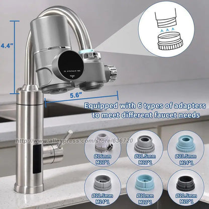 Faucet Mount Water Filter,with UV Light and LED Display Tap Water Purifier, Reduces Lead Chlorine Heavy Metals.