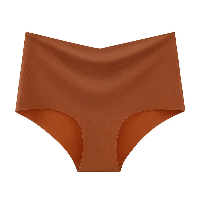 3PCS SET High Waist Panties Ice Silk Seamless Panty for Women Plus Size Sexy Comfortable Breathable Underwear S-3XL.