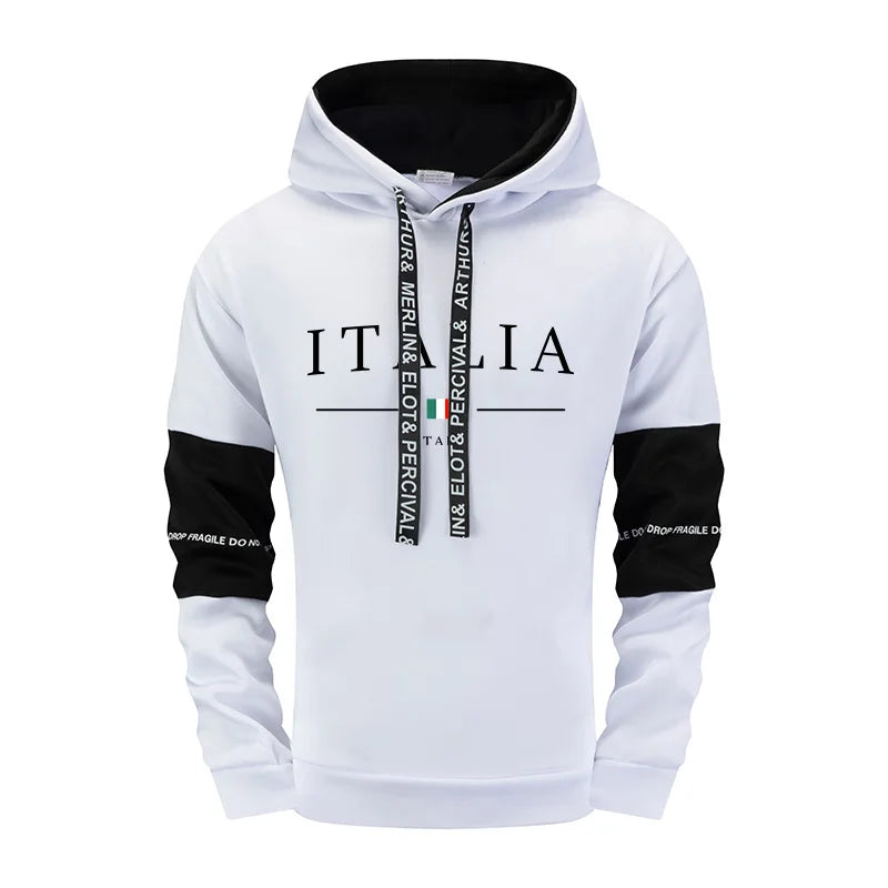 Mens Tracksuit Outdoor Quality Autumn Winter Simple Casual Sports Hooded Single Sweatshirts And Sweatpant Comfort Sports Fitness.