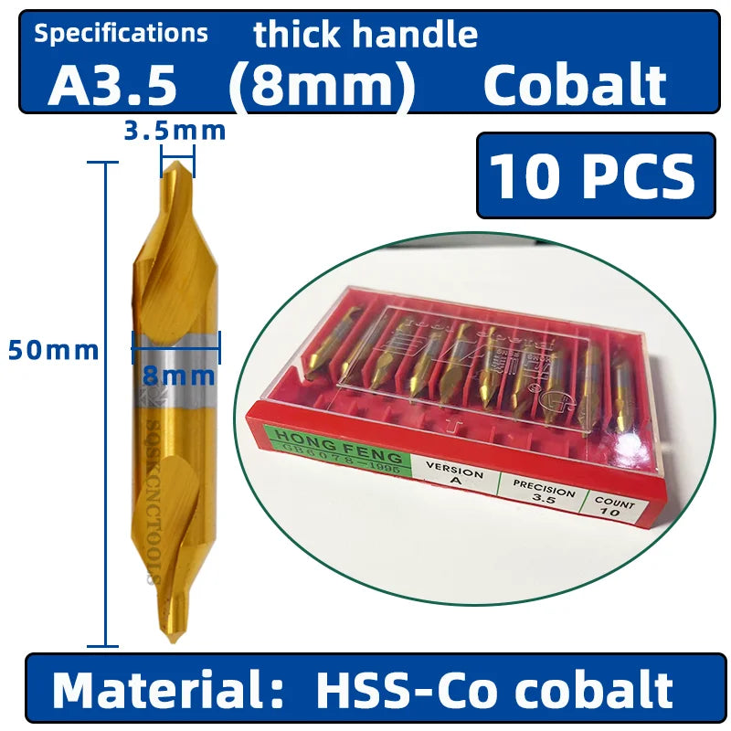 Hss Mittel bohrer für Metall 6 stücke Mittel bohrer Set Bohrloch zentrieren Bohrer Fräser Bohrer Set m35 Cen terin for bohren