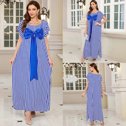 Frauen bestickte lange Kaftane Plus Size Kaftan Kleider Strand Badeanzug Cover Up Moomoo Kleid marokkanische Robe