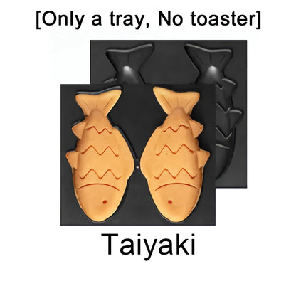 Electric Sandwich Maker Breakfast Machine Household Light Food Multi-Function Waffle Maker Takoyaki Toast Donut Pressure Toaster.