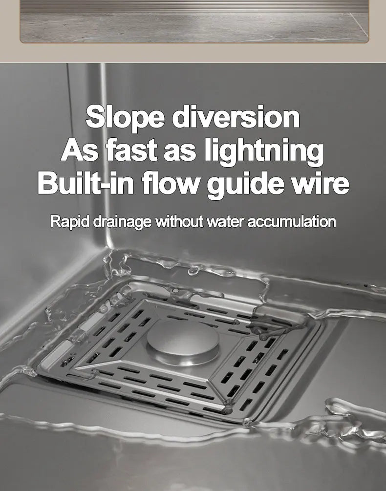 Thickening 304 stainless steel nano-coated Kitchen Sink Large-Capacity Single Sink Wear-Resistant Grey tank