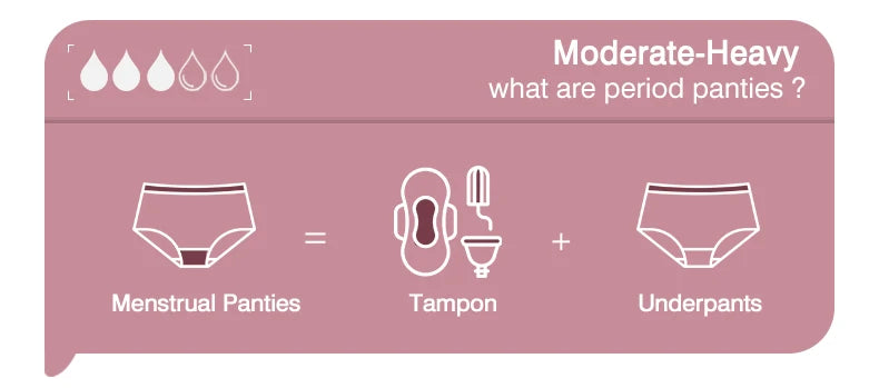 Seamless Women's Leakproof Period Panties Breathable Reusable Washable Tampon-free Menstrual Underwear period Sanitary Pants.