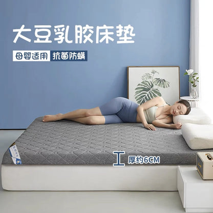 Matratze aus Sojabohnenfaser, Bodenmatte, faltbar, Tatami-Matte mit langsamer Rückfederung, 4/7 cm Dicke, King Twin, Queen-Size-Latex-Schwammbettprodukt