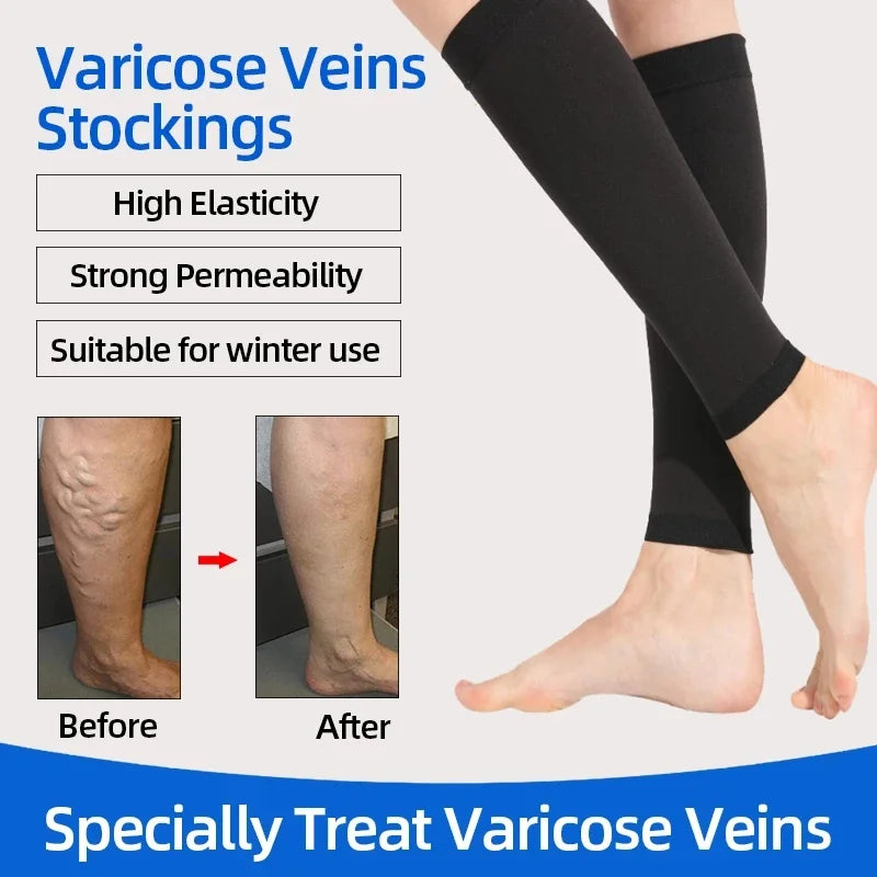 1 Pair Compression Calf Sleeves Running Leg Compression Sleeve Compression Socks for Shin Splint For Men Women 20-30mmHg.