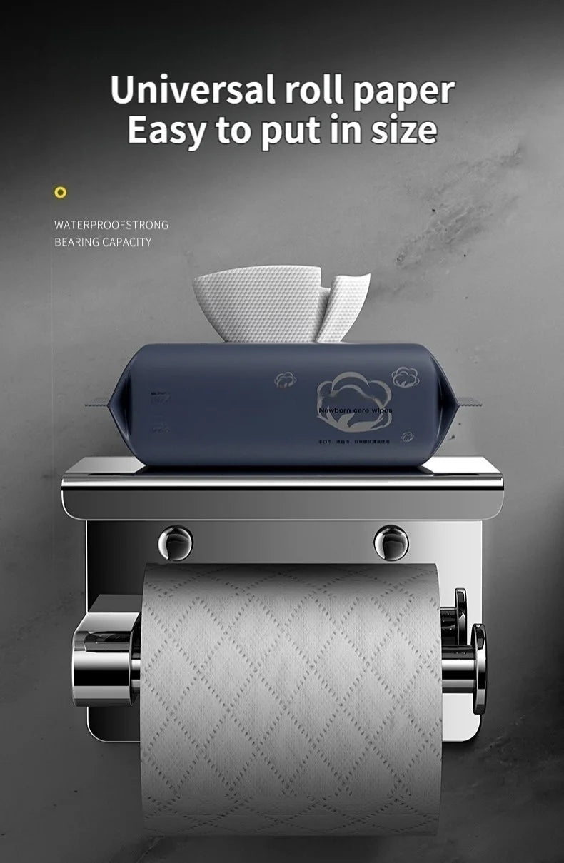 Badezimmer-Toilettenpapierhalter aus Edelstahl 304, wasserdichte Rollenpapierbox, Taschentuchbox, Halter, Badezimmer-Hardware-Zubehör