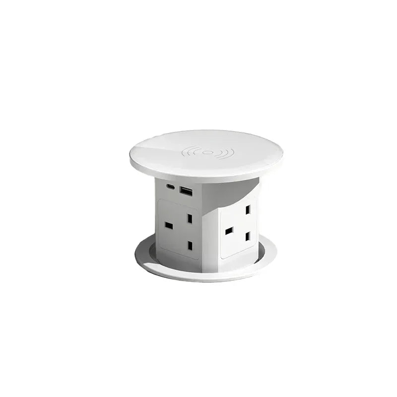 Us uk au stecker power küchentisch steckdose pop up desktop steckdosen strom ladung usb aluminium regal, versteckt, eingebaut.