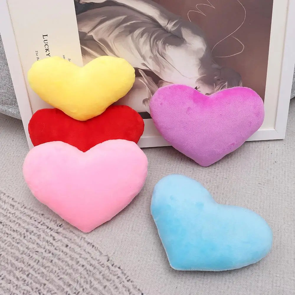 PP cotton Soft Pillow Comfortable Heart Plush Pillow Red Color Pink Color Stuffed Pillow Heart Shape Home Decorative.