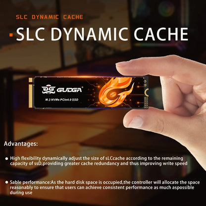 GUDGA-Internal Solid State Hard Drive PCIe 4.0 NVMe M.2 2280 1TB 2TB TLC SSD for PC PS5 Desktop Computer DIY Gamer.