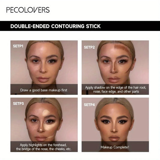 Double Head Highlight Pen Face Make Up Liquid Waterproof Contouring Foundation Contour Makeup Concealer Stick Pencil Cosmetics.