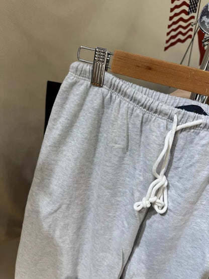 Solid Drawstring Straight Sweatpants Women Autumn High Waist Soft Cotton Trousers Casual Vintage Streetwear Sport Long Pant Y2k.