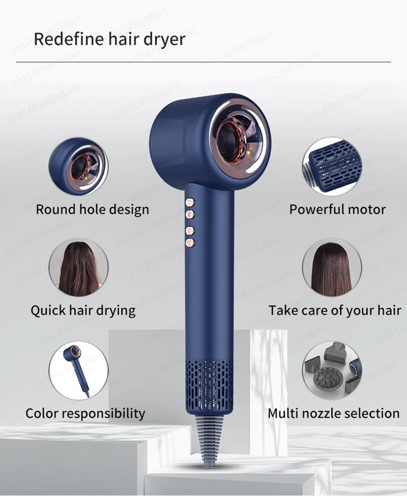 Super Hair Dryer 220V Leafless Hair dryer Personal Hair Care Styling Negative Ion Tool Constant Anion Electric Hair Dryers