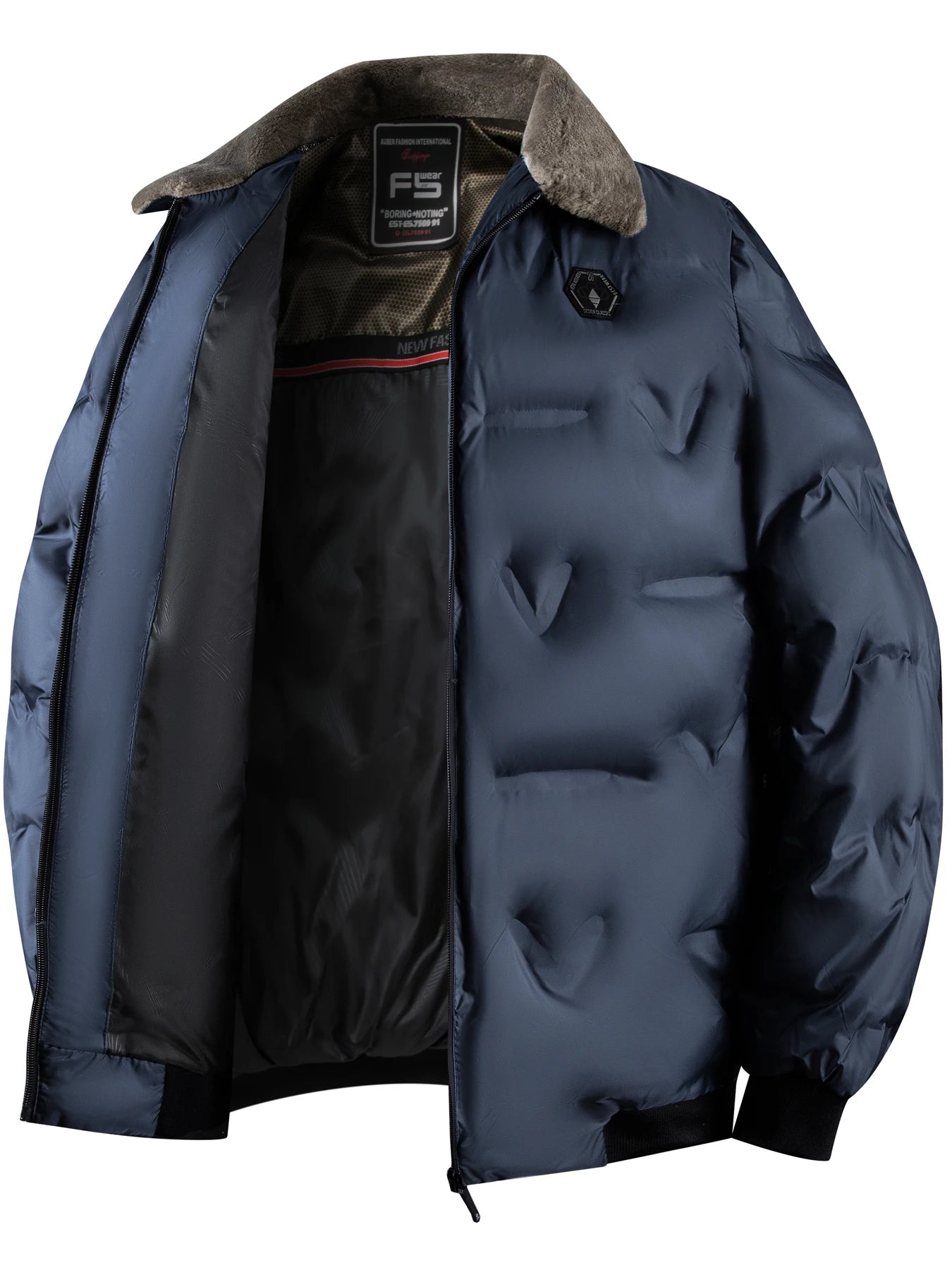 Winter warm jacket, casual business outdoor sports cotton jacket, lapel zipper, real pocket, men's jacket, jacket shirt