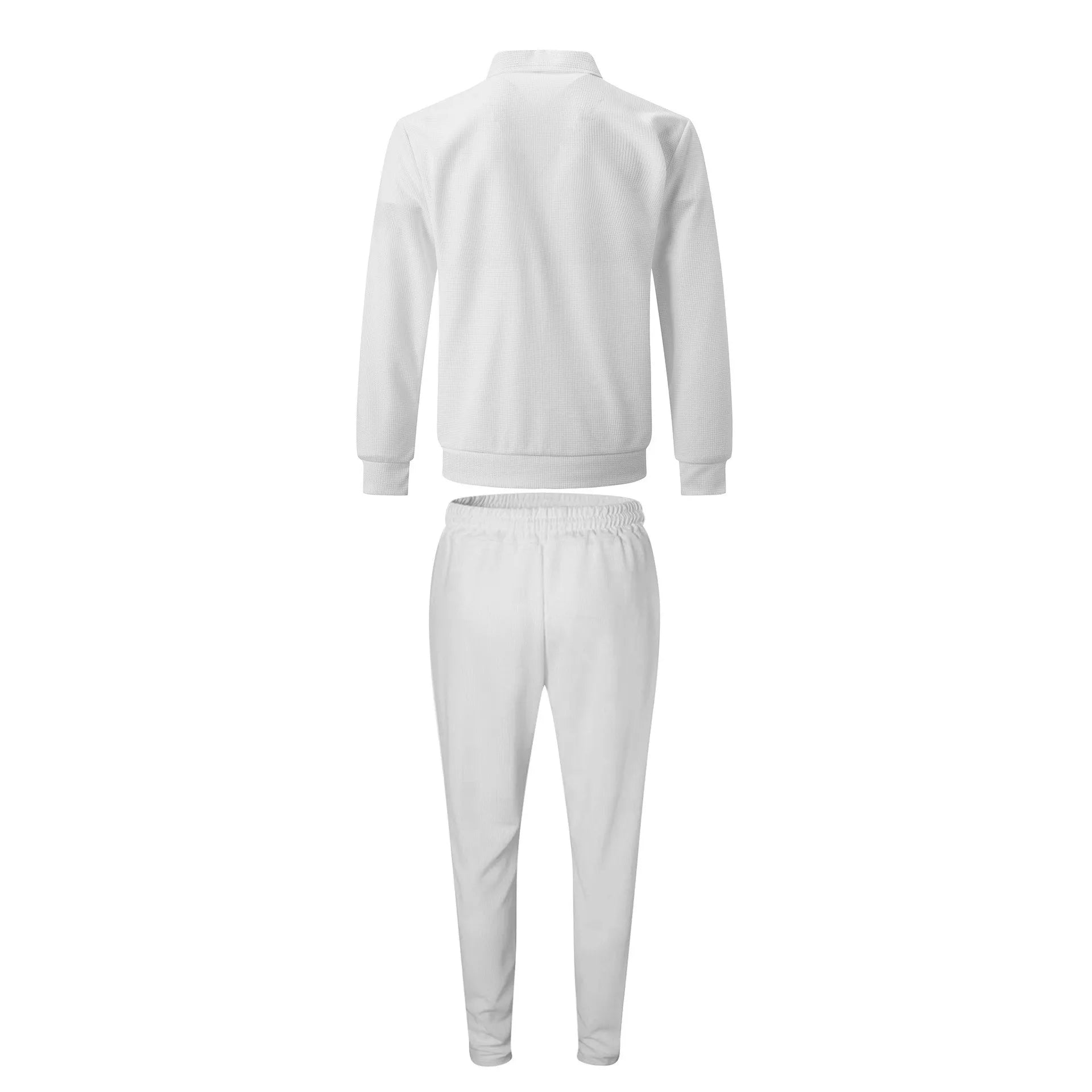 The new 2025 spring and autumn sports men's youth popular solid color jacket jacket trousers two leisure sports suit.