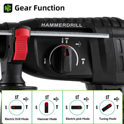 1680W 26MM Bürstenlosen Elektrischen Bohrhammer Multi-funktion Bohren Hammer Schlagbohrmaschine Power Tool Für Makita Batterie pin