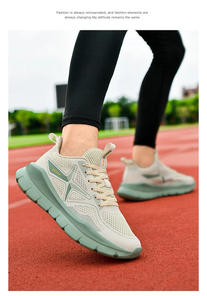 Men's Running Shoes Marathon Breathable Lightweight Women's Comfortable Casual Athletic Nonskid Walking Sports Sneakers