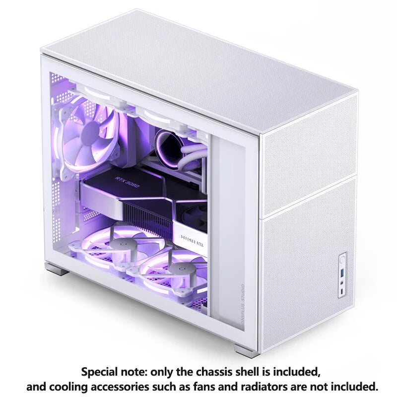 Jonsbo Pinecone D31 Case MATX ITX DTX Small Translucency Sub Screen of Video Games Support ATX Power 360 Cold Exhaust Chassis