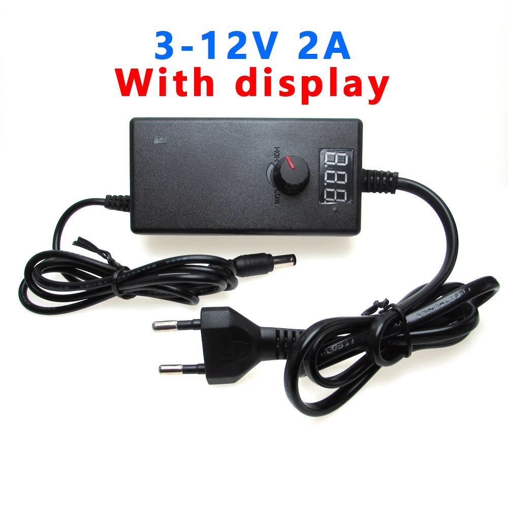 AC DC Adjustable Power Supply 3V 5V 6V 9V 12V 15V 18V 24V 1A 2A 5A AC/DC Switching Power Supply Adapter 220V To 12V 24V 12 24 V.