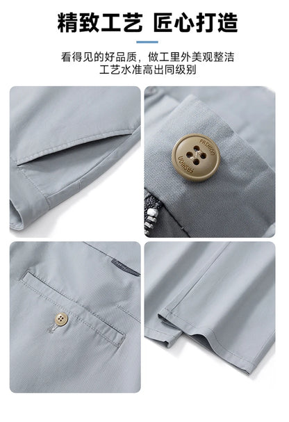 2025 Stretch Men Pants Straight Fit Cotton Golf Trouser Male Spring Summer Formal Dress Office Work Casual Black Navy Blue Khaki.