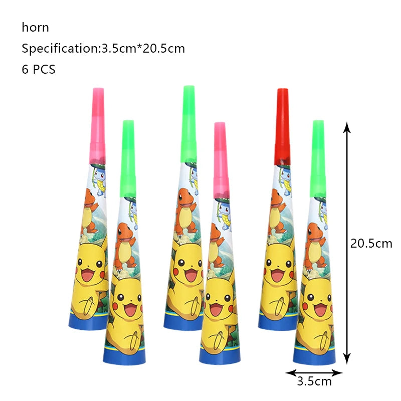 Pokemon Geburtstag Party Dekoration Neue Ligntning Pikachu Ballon Kid Event Liefert Einweg Geschirr Banner Hintergrund Platte