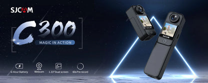 SJCAM C200 Pro 4K Action Camera with Portable Body 5M Waterproof FHD 6-Axis GYRO Video Body 5G WiFi Night Vision Sports DV.