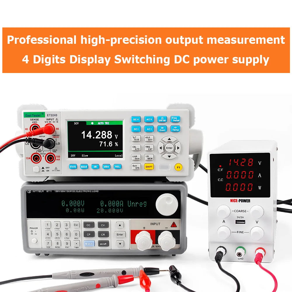 NICE-POWER DC Lab Power Supply 30V 60V 120V Adjustable Source For Phone Repair 24V 48V Switching Power Supply Battery Charging.