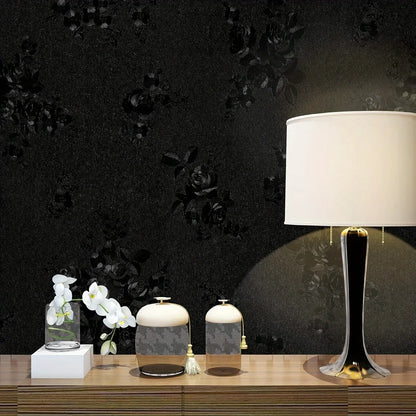 3D Flower Embossed Peel and Stick Wallpaper Self Adhesive Floral Contact Paper Wall Paper for Bedroom Walls Cabinets Drawers