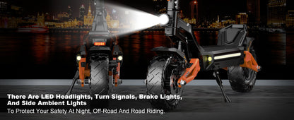 DECE DES20 Adult Electric Scooter 1200W*2 52V18Ah Battery City Commuter E-Scooter 10 Inch Off-Road Pneumatic Tire EScoote.