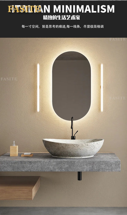 Direkt vom Hersteller integrierter Badezimmer-Haushaltsbalkon-Waschbecken Waschbecken Waschbecken Kunststein-Kunst-Tischwaschbecken