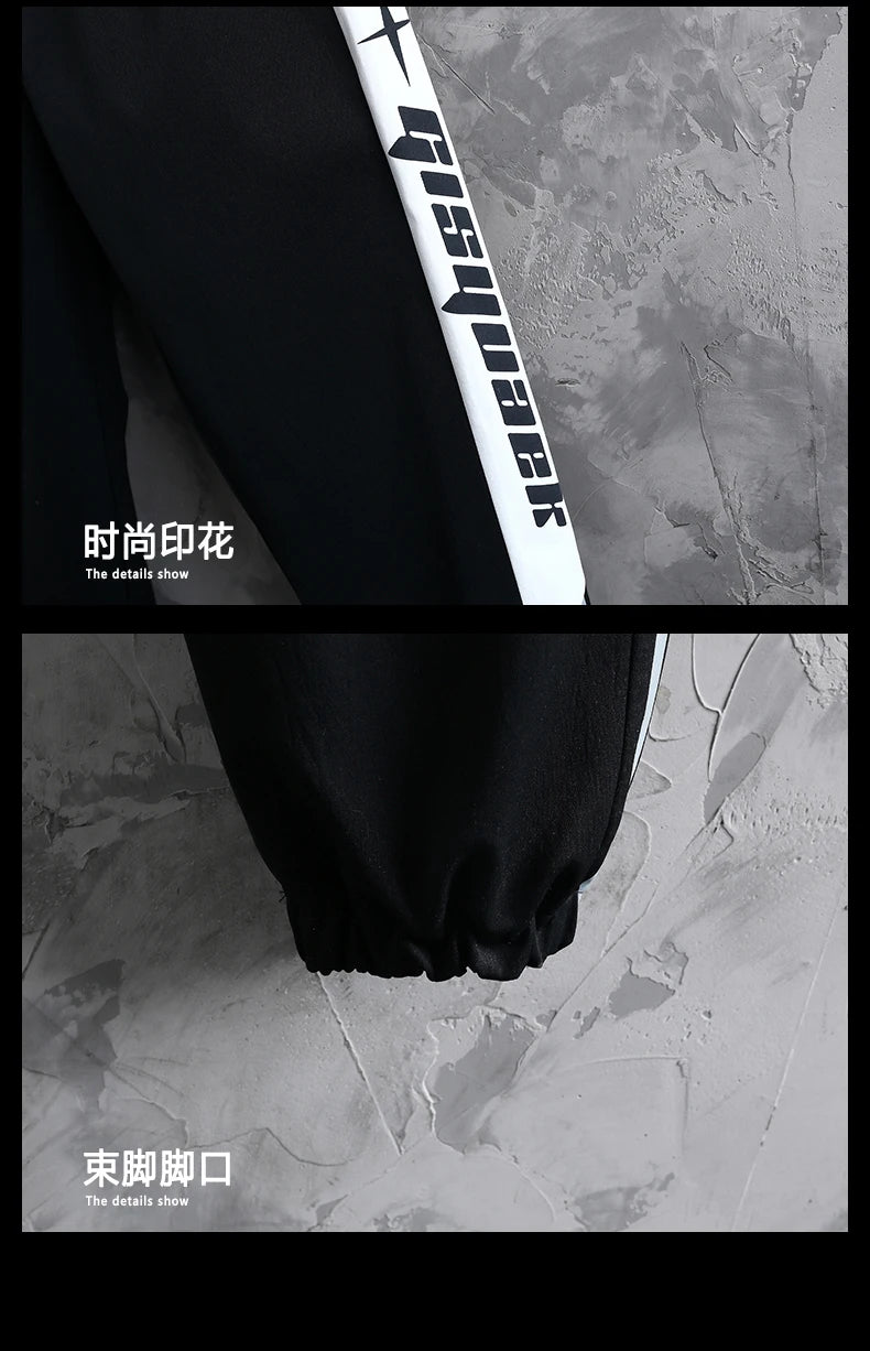 2025 Spring Casual Jackets Sportswear+Pants Men's Sets Korean Style 2 Piece Sets Men Streetwear Fitness Male Tracksuit.